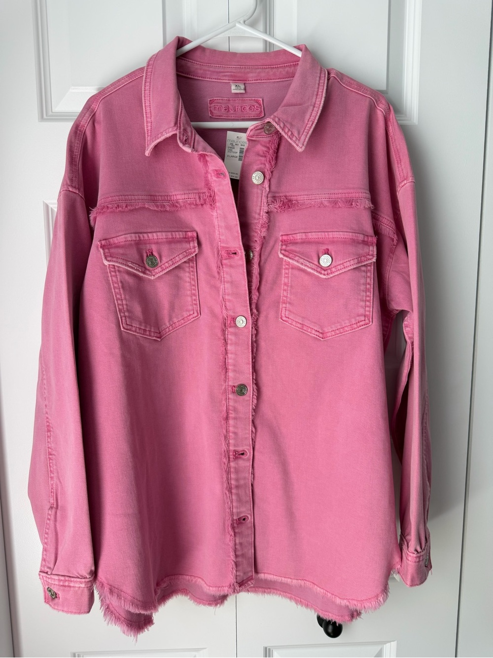 MAURICES // PINK JEAN JACKET NWT